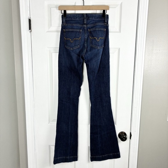 Kimes Ranch Denim - Kimes Ranch Jennifer Flare Dark Wash Made in USA Blue Jeans Womens 00 / 34